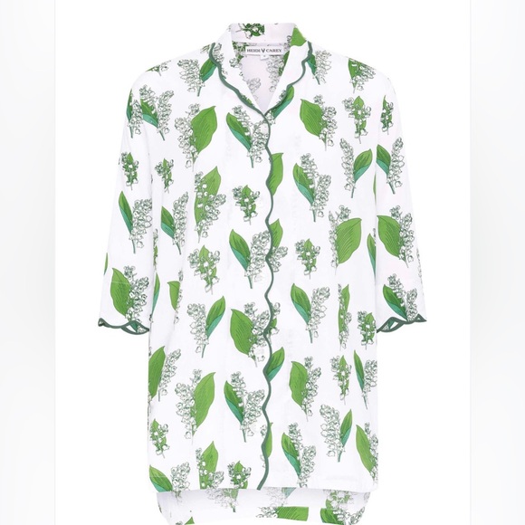 Heidi Carey Lilly of the valley nightshirt pajamas cotton luxury women’s l large